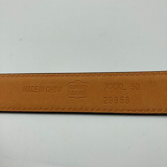 JEANS Men’s Genuine Leather Belt Black Color Size XXXL-50/29668 - Picture 6 of 6